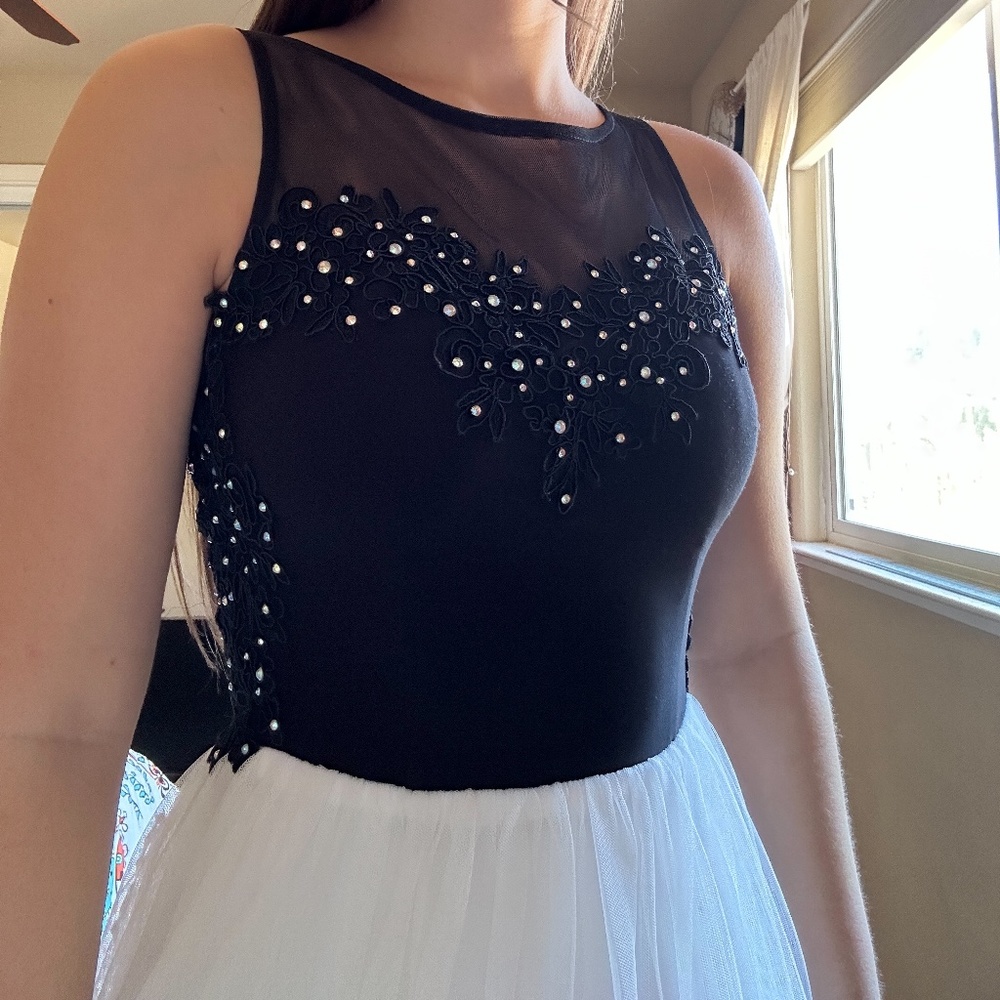 Black and White Prom Dress